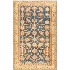 Beautiful Navy Antique Persian Malayer Rug. Size: 4 ft 2 in x 6 ft 7 in