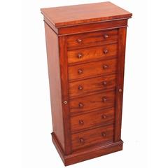 Antique Regency Mahogany Wellington Chest 11