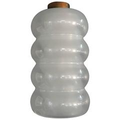 Rare Carlo Nason for Mazzega Chandelier in Murano Opalescent Glass, circa 1960 4