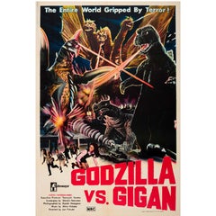 Original Vintage Movie Poster for the Australian Release of Godzilla Vs. Gigan