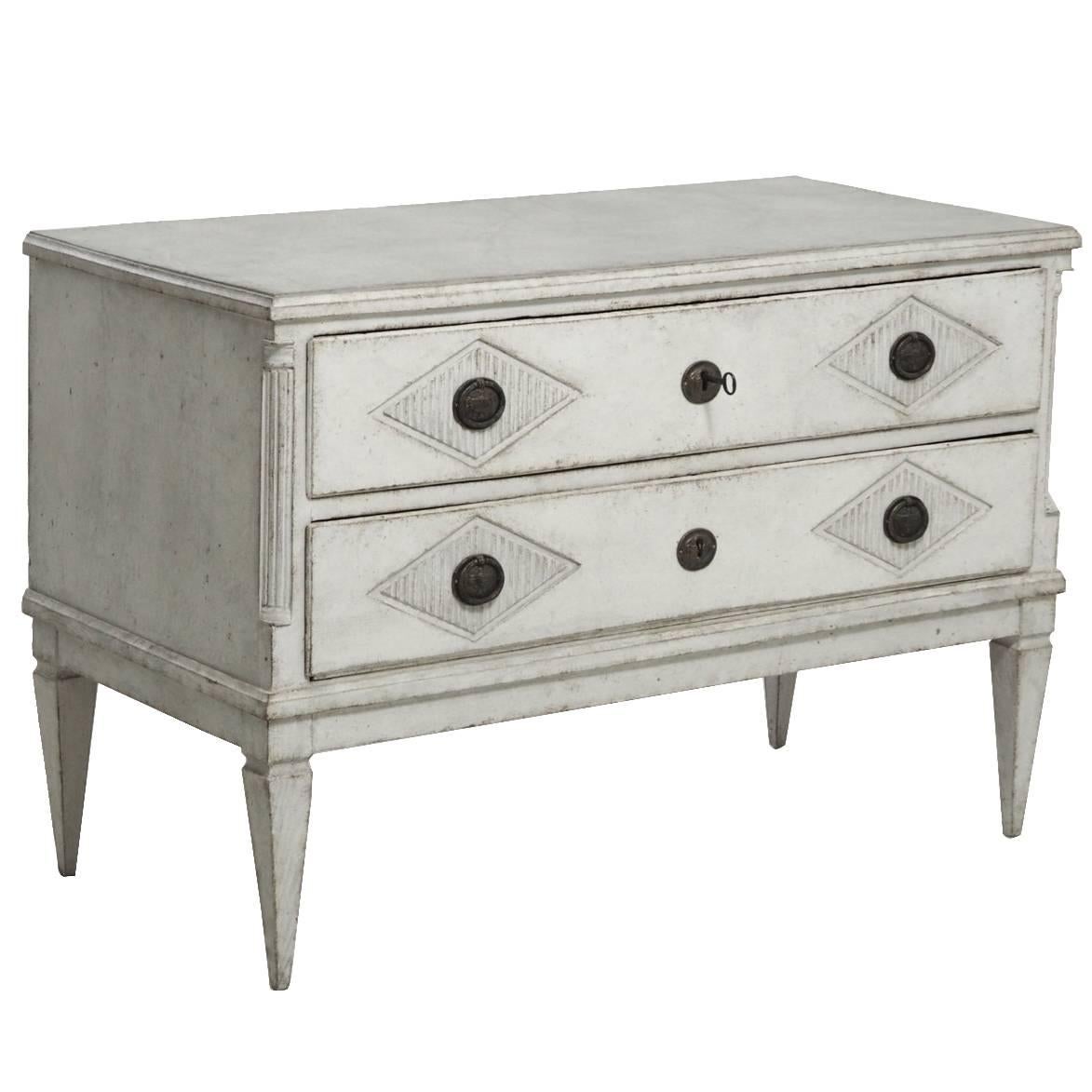 18th Century Swedish Gustavian Period Painted Chest of Drawers