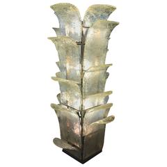 Carlo Nason Floor Lamp for Mazzega in Opalescent Glass, circa 1960 1