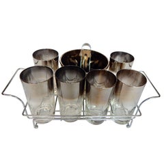 Dorothy Thorpe 1960s Midcentury Glassware or Barware  Set