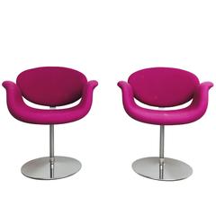 Pair of Little Tulip Chairs by Pierre Paulin for Artifort