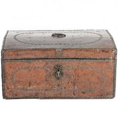 Antique Leather Box, circa 1750
