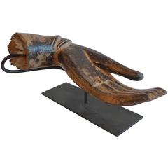 Wooden Buddha Hand on Stand 4