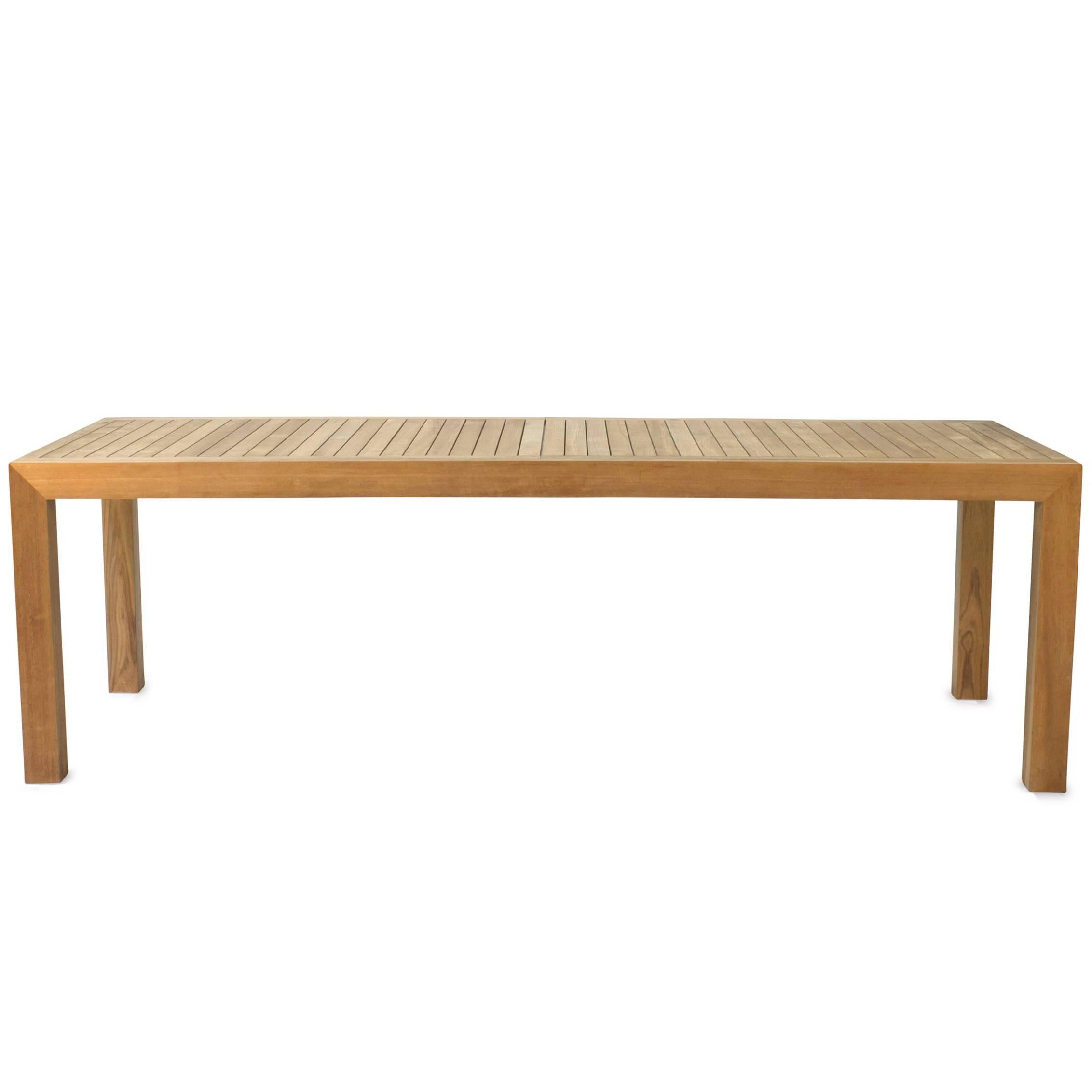 Teak Ixit 360 Outdoor Extending Dining Table by Royal Botania For Sale