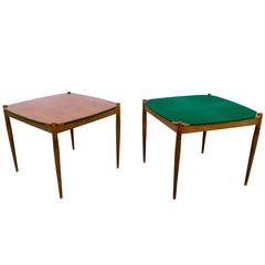 Pair of Italian Game Tables by Gio Ponti for Fratelli Reguitti, Italy, 1958