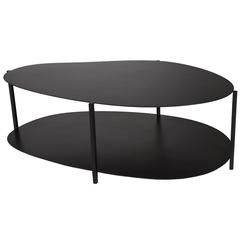 Contemporary Hand-Painted Steel Ishicoro Organic Minimal Coffee Table 1