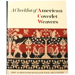 Vintage "A Checklist of American Coverlet Weavers" Book by John Heisey