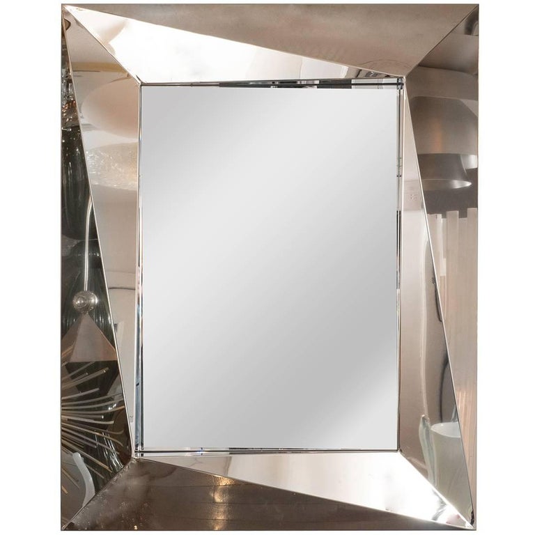 Polished Stainless Steel Mirror For Sale at 1stDibs