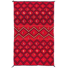 Antique Classic Period Native American Serape, Navajo, 19th Century 3