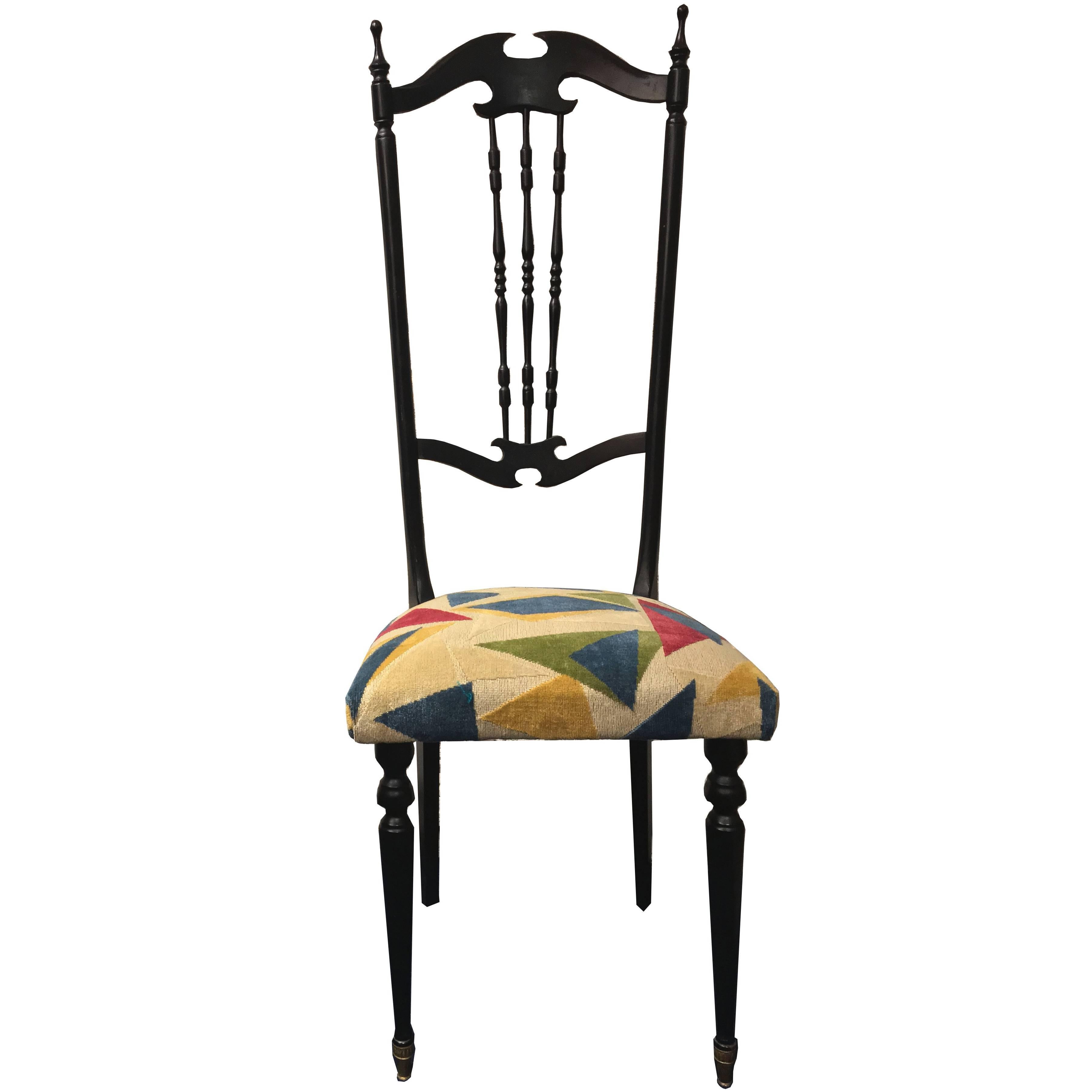 Chiavarina Chiavari Chiavari Tiffany Black Chiavari chair Italy For Sale