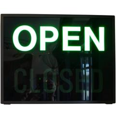 ‘Open / Closed’ Illuminated Led Light Box, circa 1980s