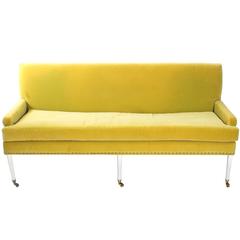 Vintage Lime Green Sofa