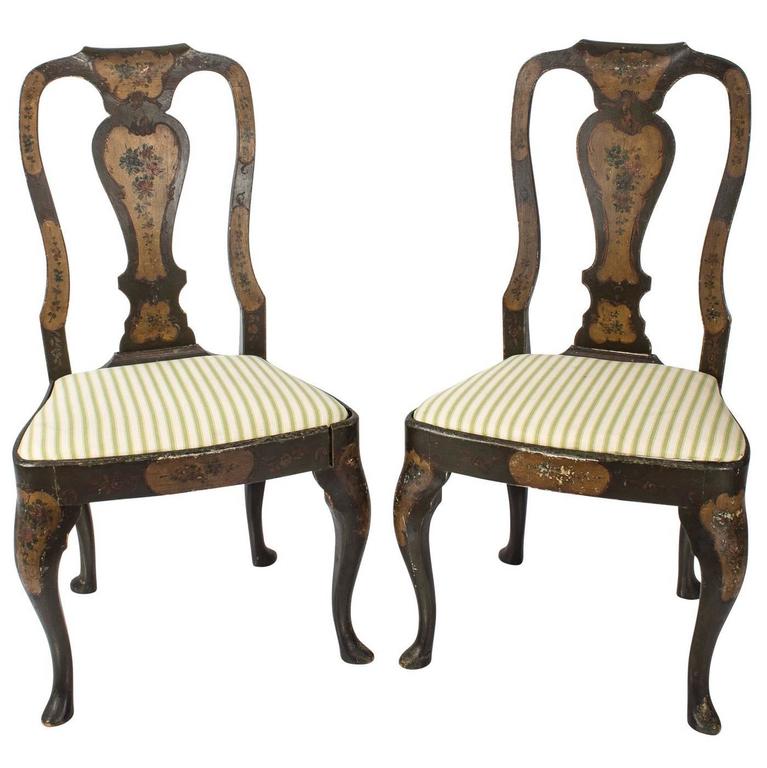 Queen Anne Style Side Chairs For Sale at 1stDibs