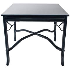 Blue Lacquered Card Table
