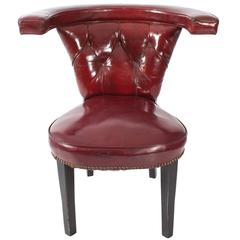 Red Leather Cock Fighting Chair