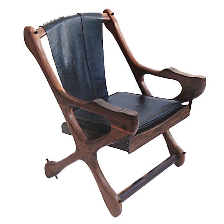 Don Shoemaker Sling Swinger Chair For Sale