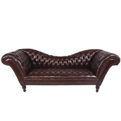 Vintage Chesterfield Tufted Leather Sofa