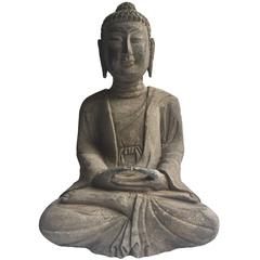 Stone Buddha, Hand-Carved