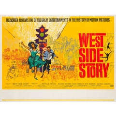 Vintage 'West Side Story' UK Film Poster, Brian Bysouth, 1961