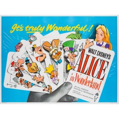 Alice in Wonderland Original UK Film Poster, R1958 12