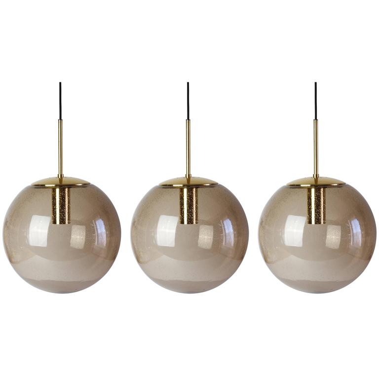 Twelve 1970s Spherical Smoked Glass Globe Pendant Lights By Twelve 1970s Spherical Smoked Glass Globe Pendant Lights By Glashütte Limburg For At 1stdibs