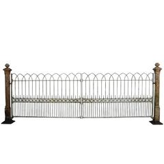 Reclaimed Pair of Wrought Iron Driveway Gates, circa 1830s