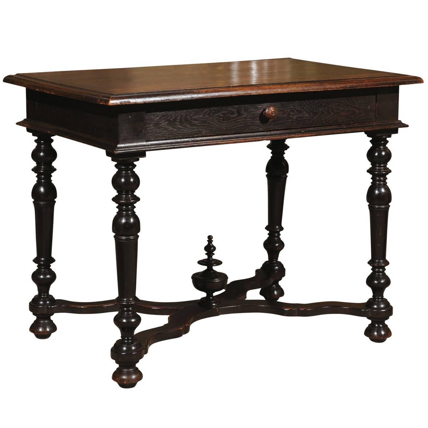 19th Century Louis XIII Style Side Table, circa 1880 For Sale