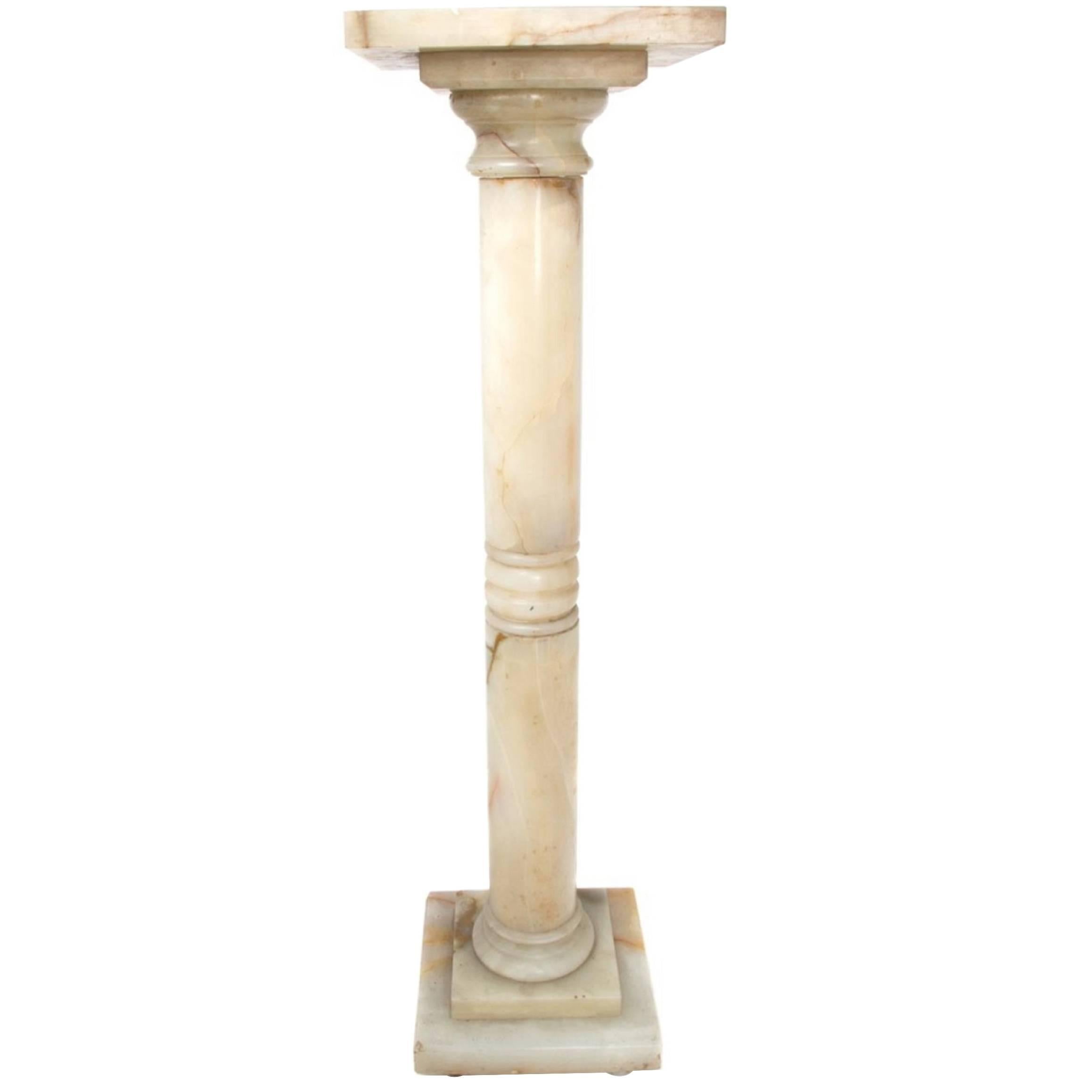 French Onyx Pedestal, Late 19th Century