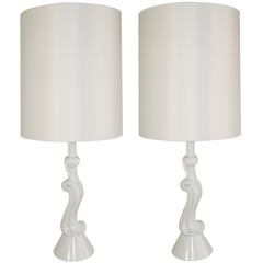 Vintage Hollywood Regency Table Lamps, Colonial Premier Co. of Chicago, USA, circa 1940