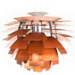 Vintage Poul Henningsen Early Copper Artichoke Pendant Lamp