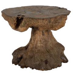 Tree Trunk Side Table
