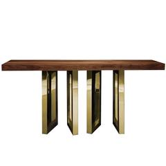 Elegant Console Table with four Fine Brass Legs 9