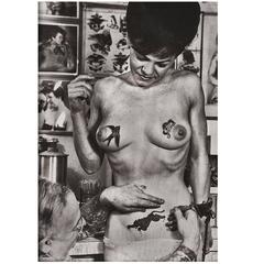 Vintage 1950s Photographic Artwork Tattoo Figure