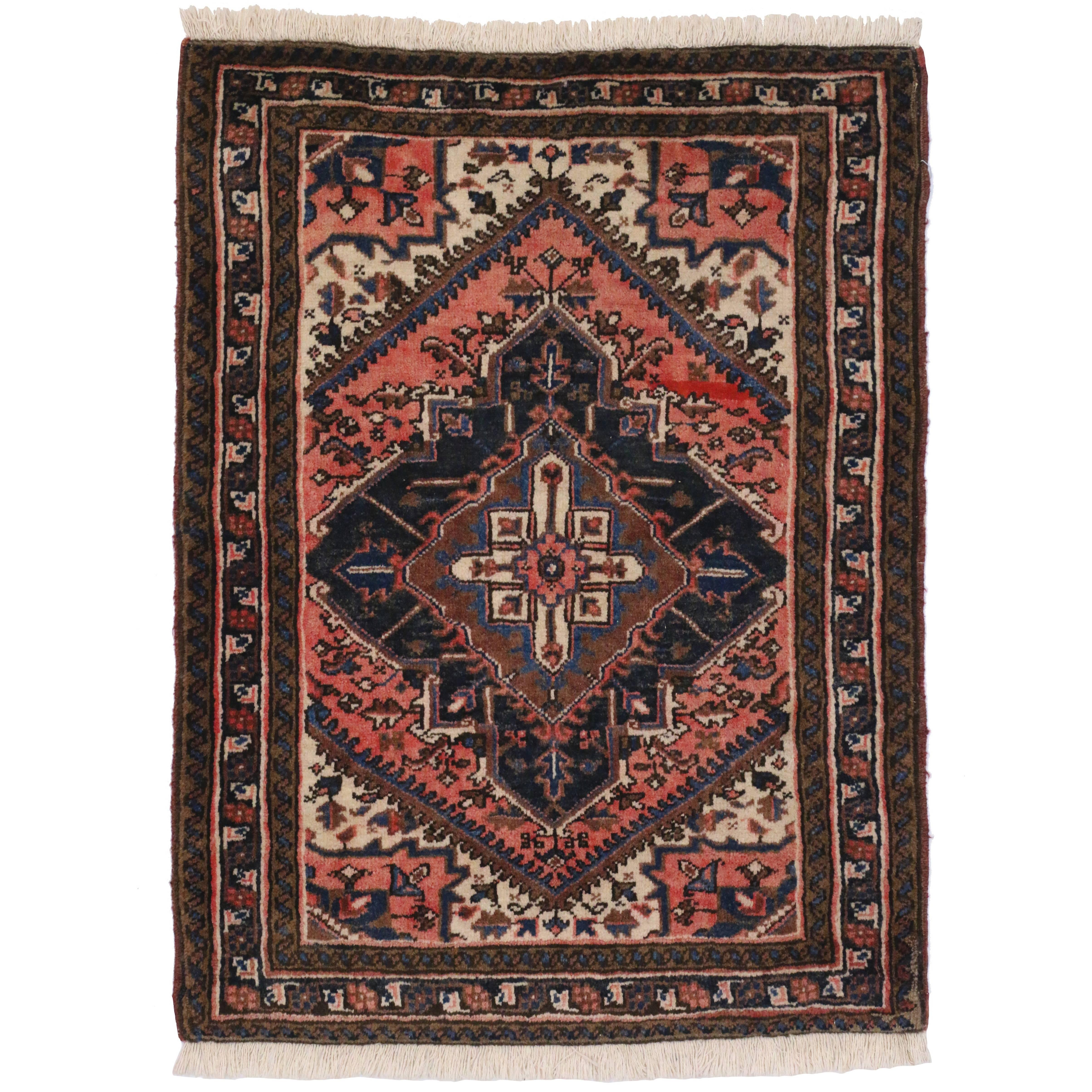 Vintage Persian Heriz Rug