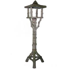 Antique French Faux Bois Birdhouse