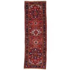 Vintage Persian Heriz Runner with Traditional Modern Style 6