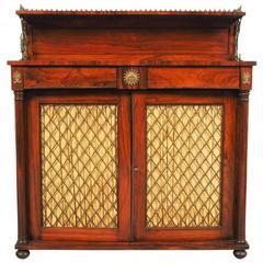 19th Century English Rosewood Bar Cabinet