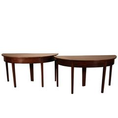 Pair of Federal Mahogany Console Tables