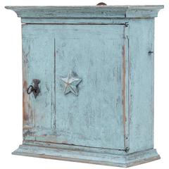 Small 19th Century Swedish Painted Wall Cabinet