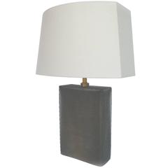 Donghia Tischlampe aus mattiertem Glas