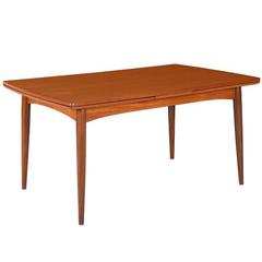 Danish Modern Expanding Draw-Leaf Dining Table by Gudme Møbelfabrik