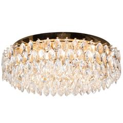 Faceted Crystal Drop Chandelier by Lobmeyr, Austrian, 1950s 4