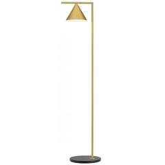 Black Marble and Gold Captain Flint Floor Lamp by Michael Anastassiades, Italy