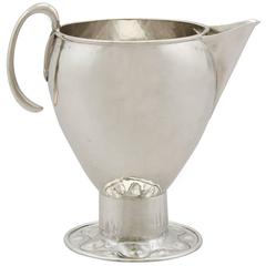 Antique George V Sterling Silver Cream Jug by a E Jones