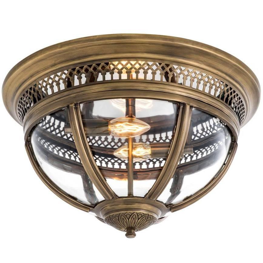 Castle Planet Suspension in Antique Brass or in Nickel or in Bronze Finish