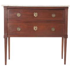 Antique French Mahogany Louis XVI Style Commode