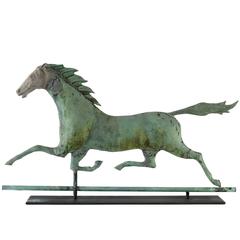 Molded Copper Running Horse Weathervane